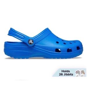 CROCS Bright Cobalt Blue Classic Rubber Slip On Clogs Size 7 Women's 5 Men's $50